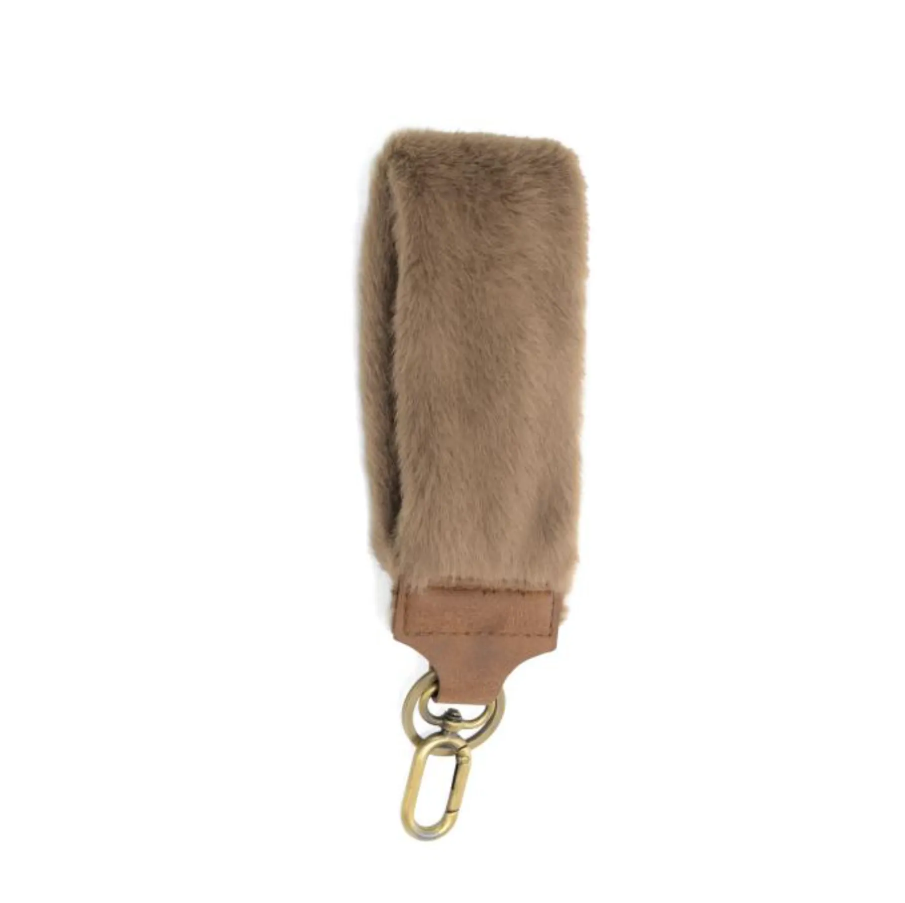 2" Faux Fur Wristlet Keychains