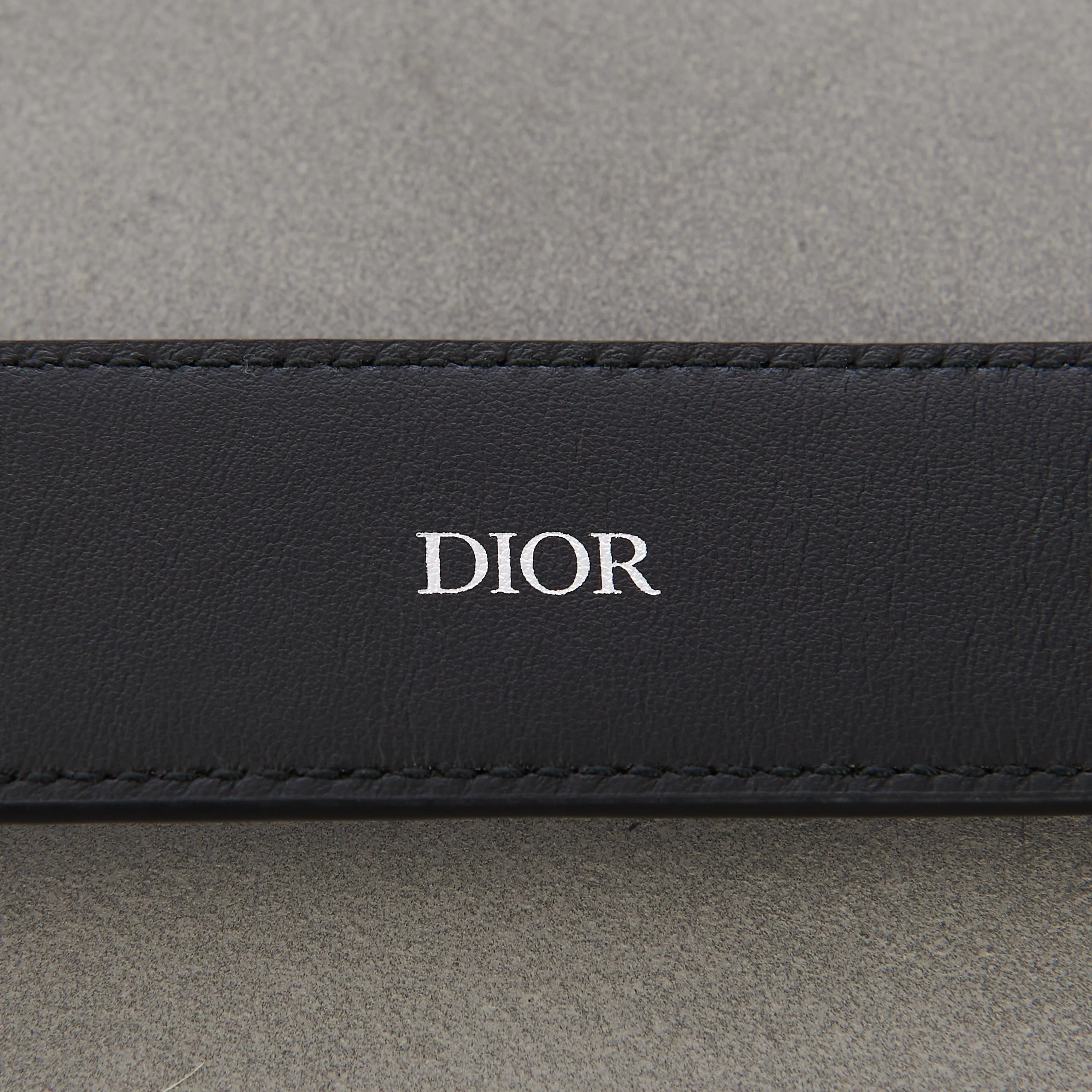 35MM Belt In Black Dior Oblique Galaxy Leather