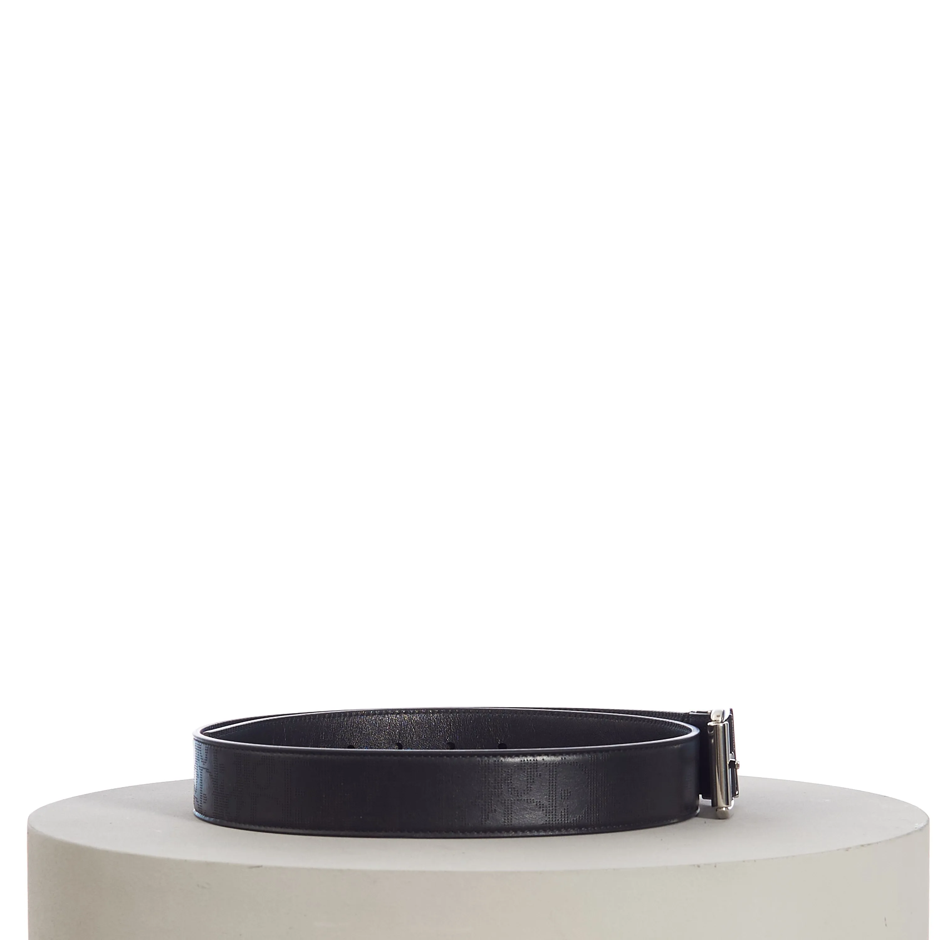 35MM Belt In Black Dior Oblique Galaxy Leather