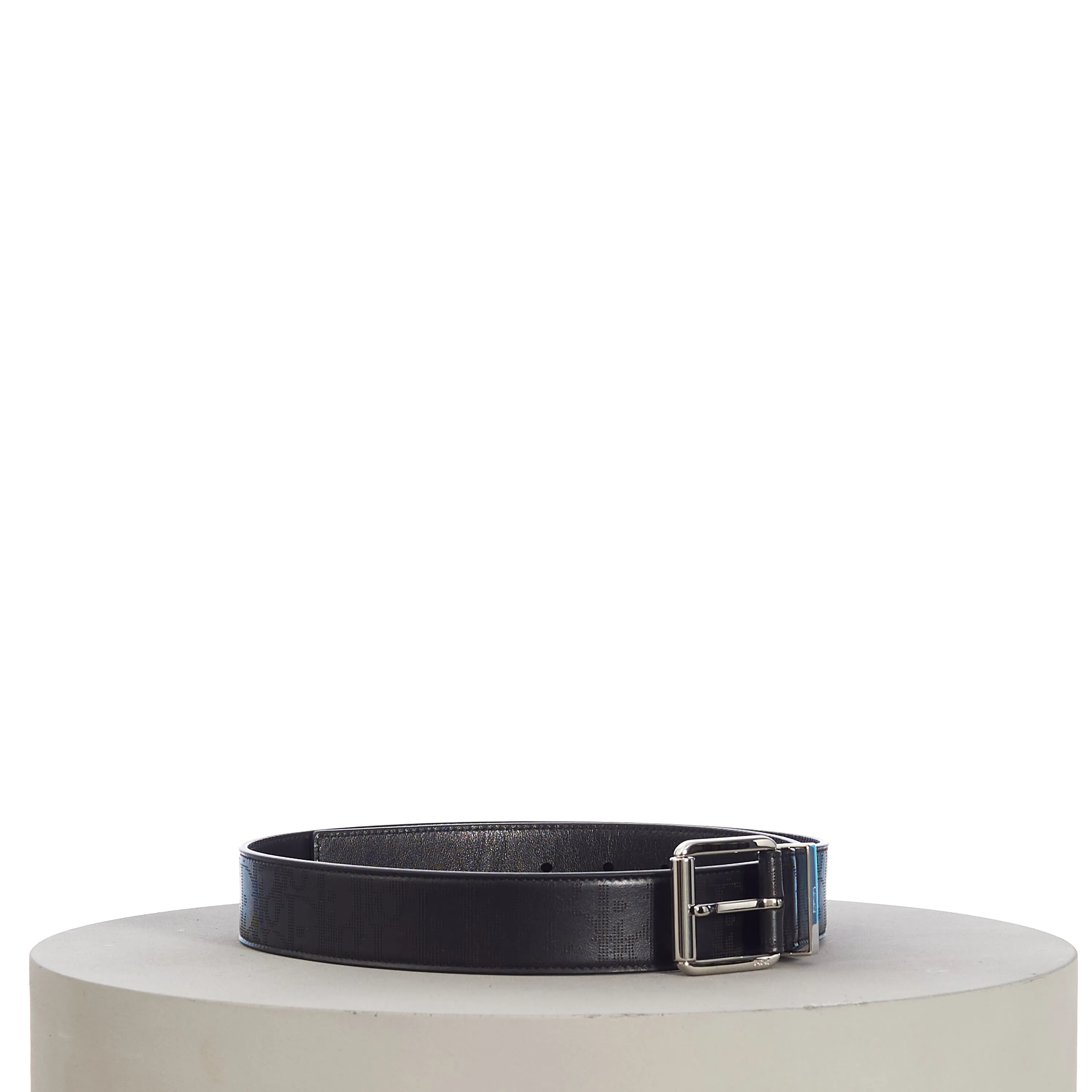 35MM Belt In Black Dior Oblique Galaxy Leather