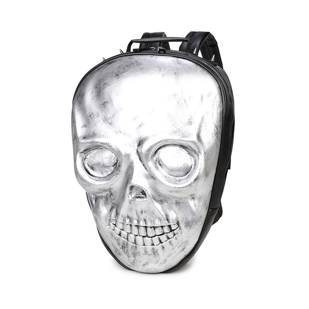 3D Backpack ,Halloween Skull Ghost Bags Cool 3D Backpack Laptop Faux Leather Rucksacks