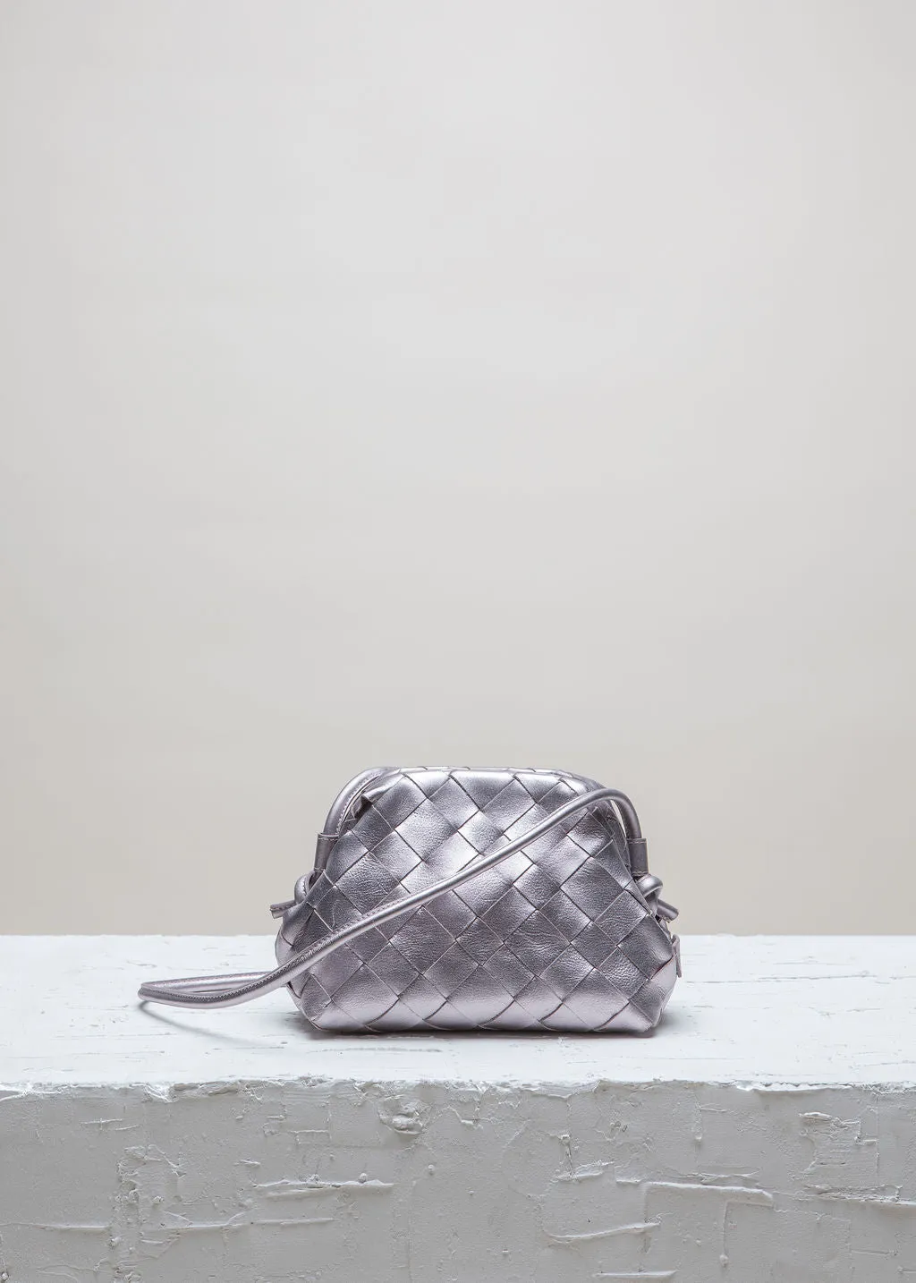 AIMEE Rose Metallic Clutch