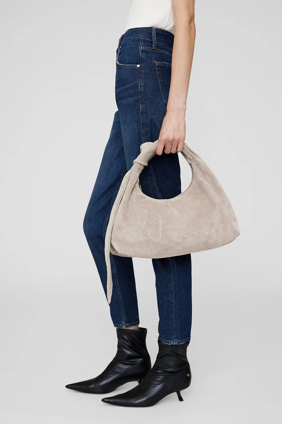 Anine Bing - Grace Bag in Taupe Suede