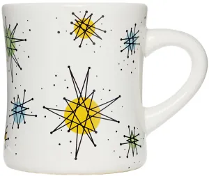 ATOMIC DINER COFFEE MUG WHITE ATOMIC