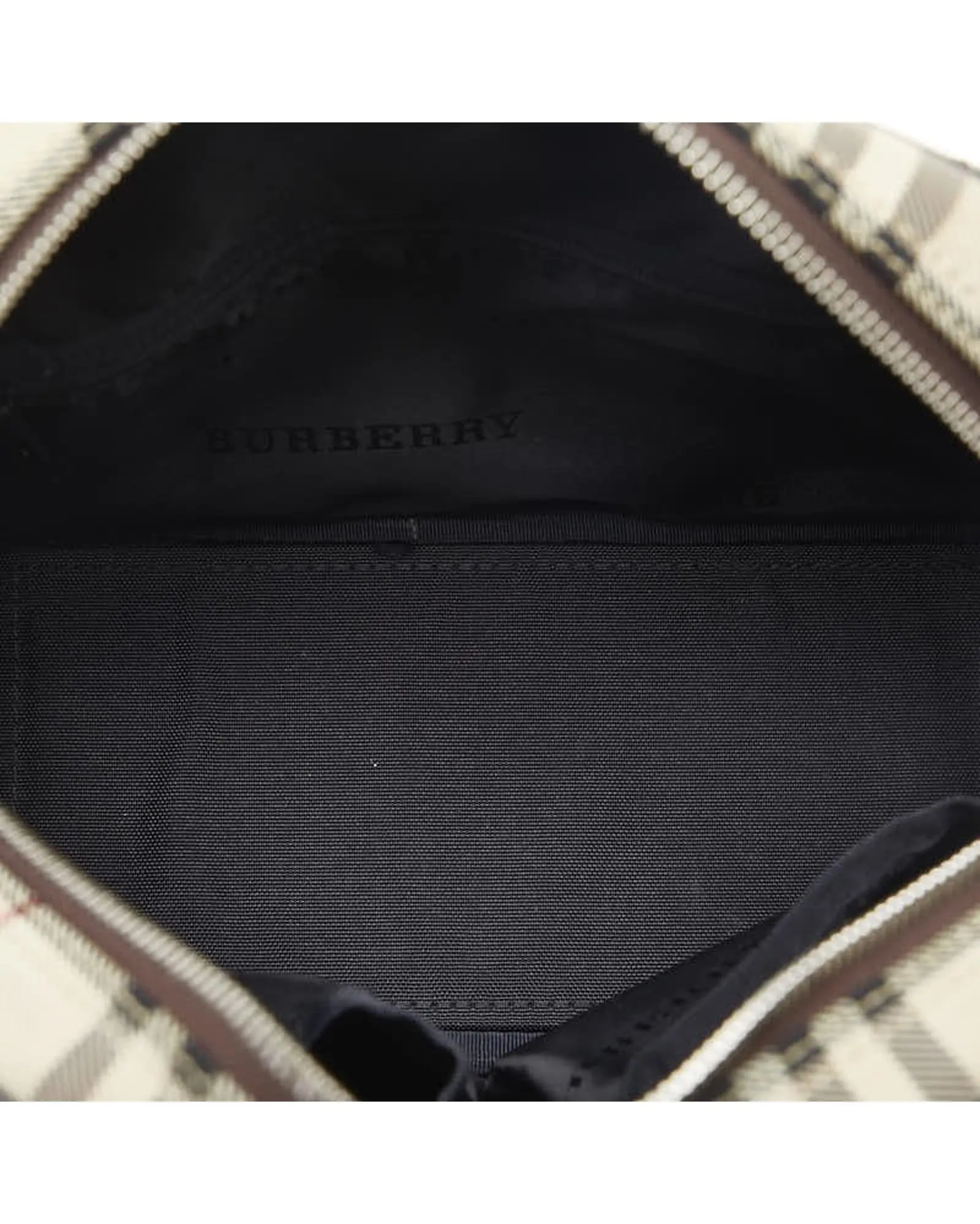 Authentic Burberry Nova Check Canvas Leather Handbag