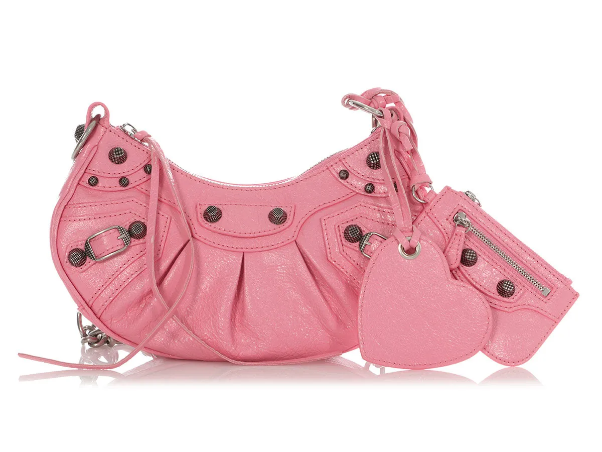 Balenciaga XS Sweet Pink Le Cagole Shoulder Bag