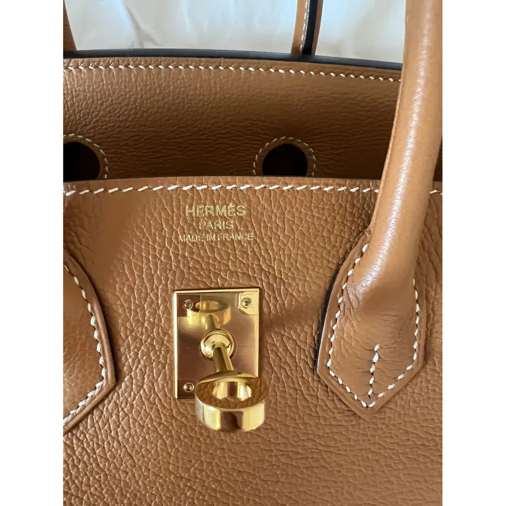 Birkin 25 Brown Leather Handbag