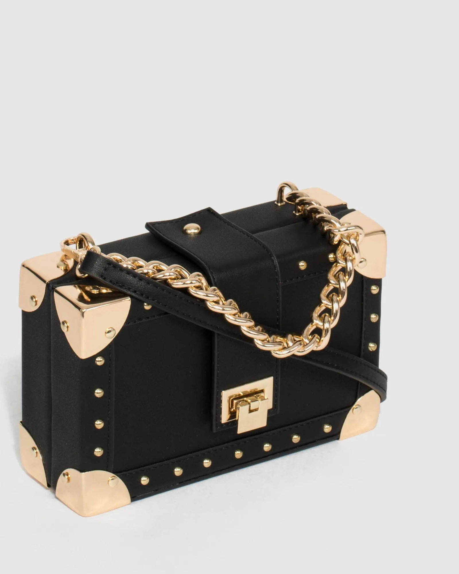 Black Kendall Stud Trunk Bag