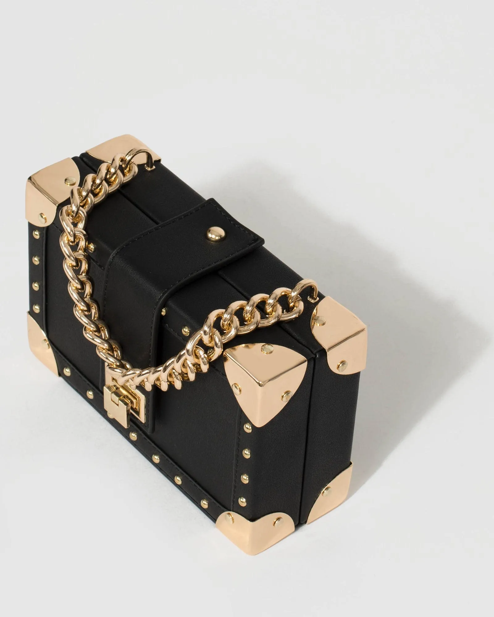 Black Kendall Stud Trunk Bag