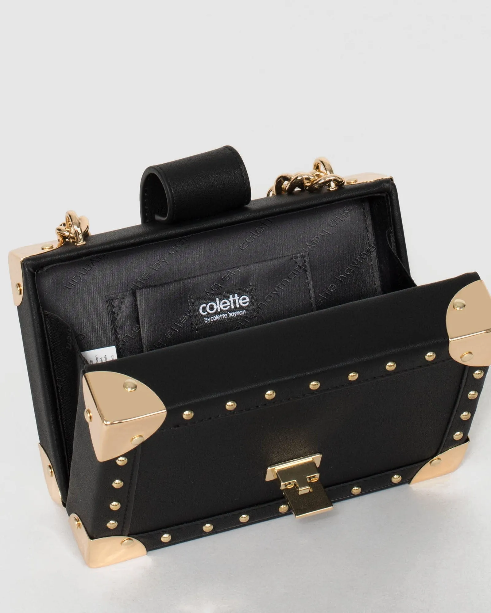 Black Kendall Stud Trunk Bag