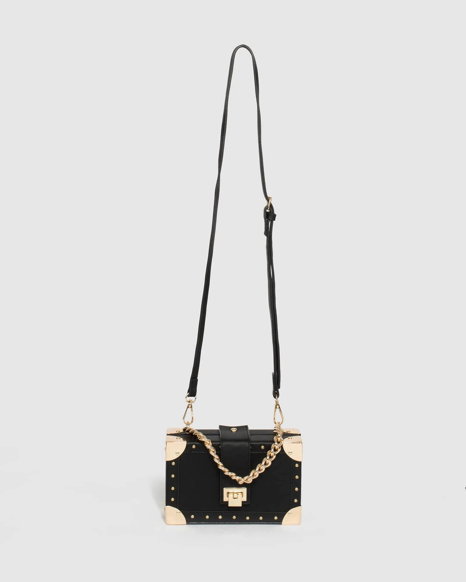 Black Kendall Stud Trunk Bag