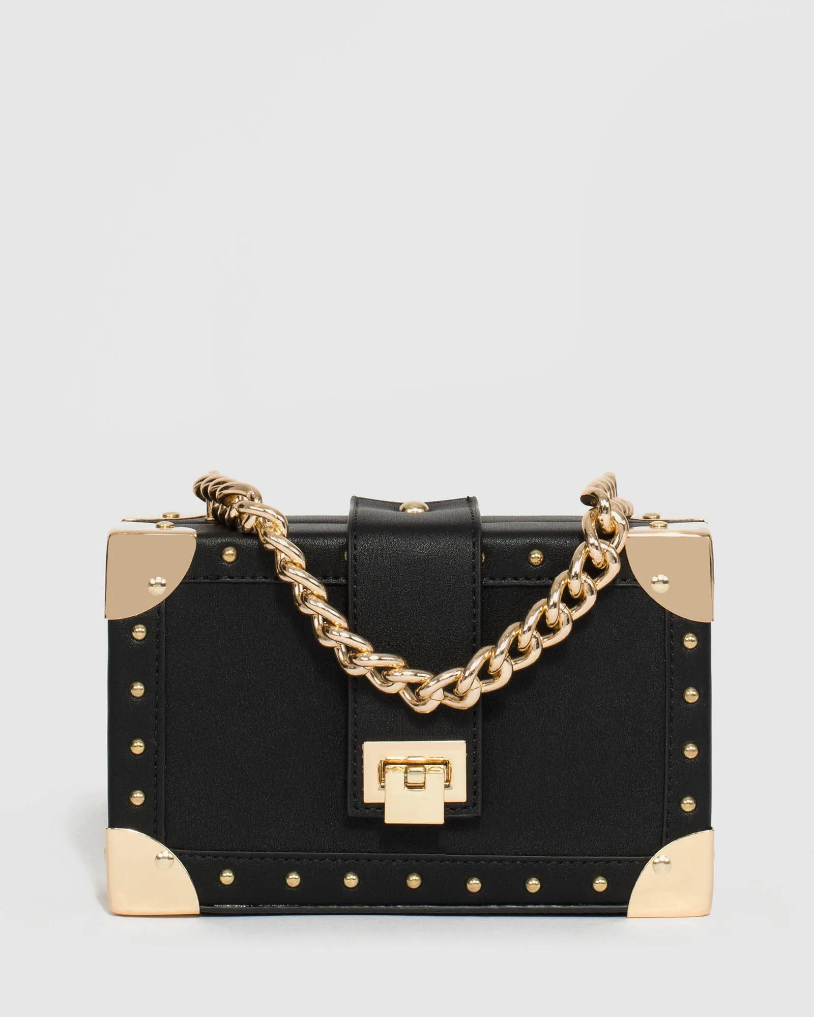 Black Kendall Stud Trunk Bag