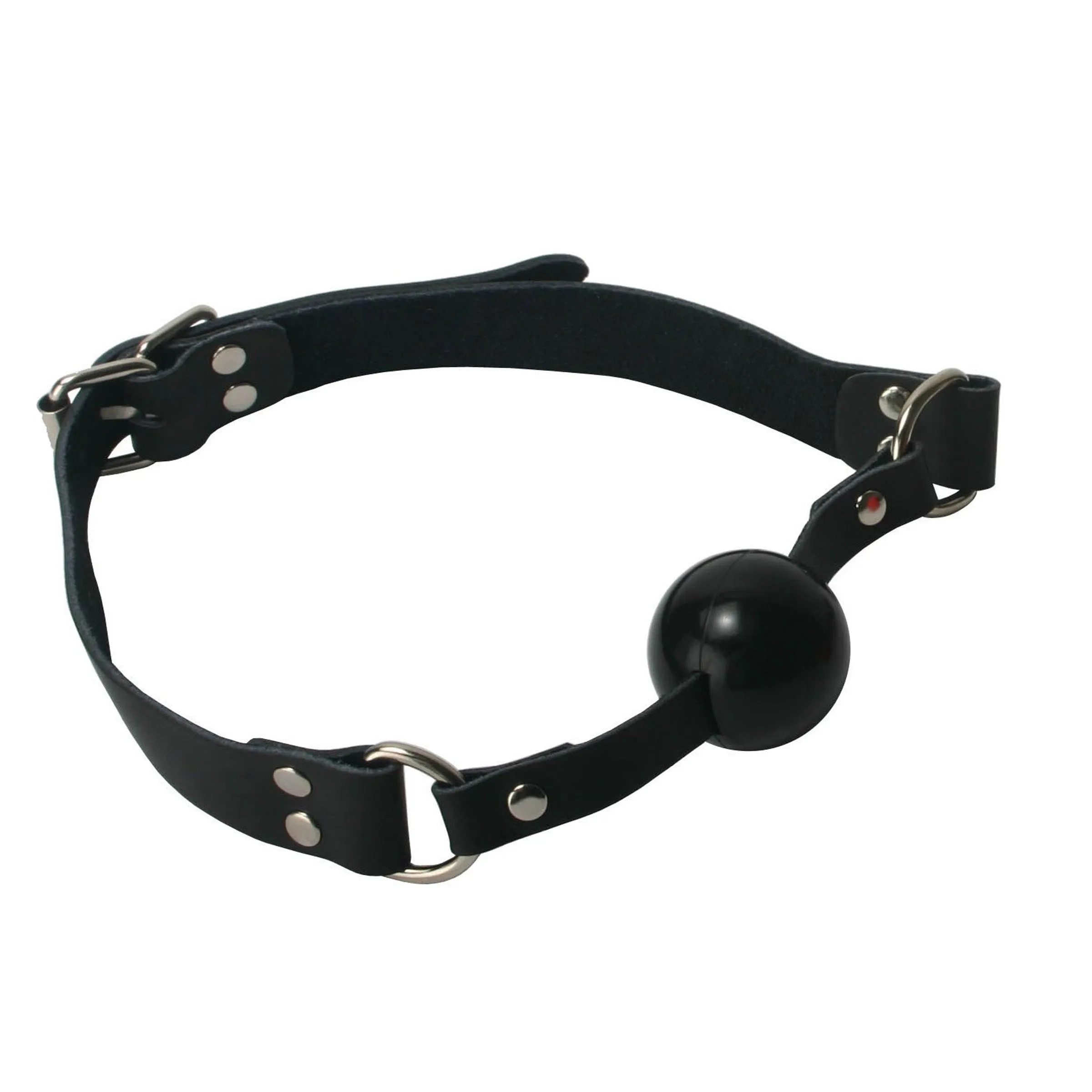 Black Silicone Ball Gag