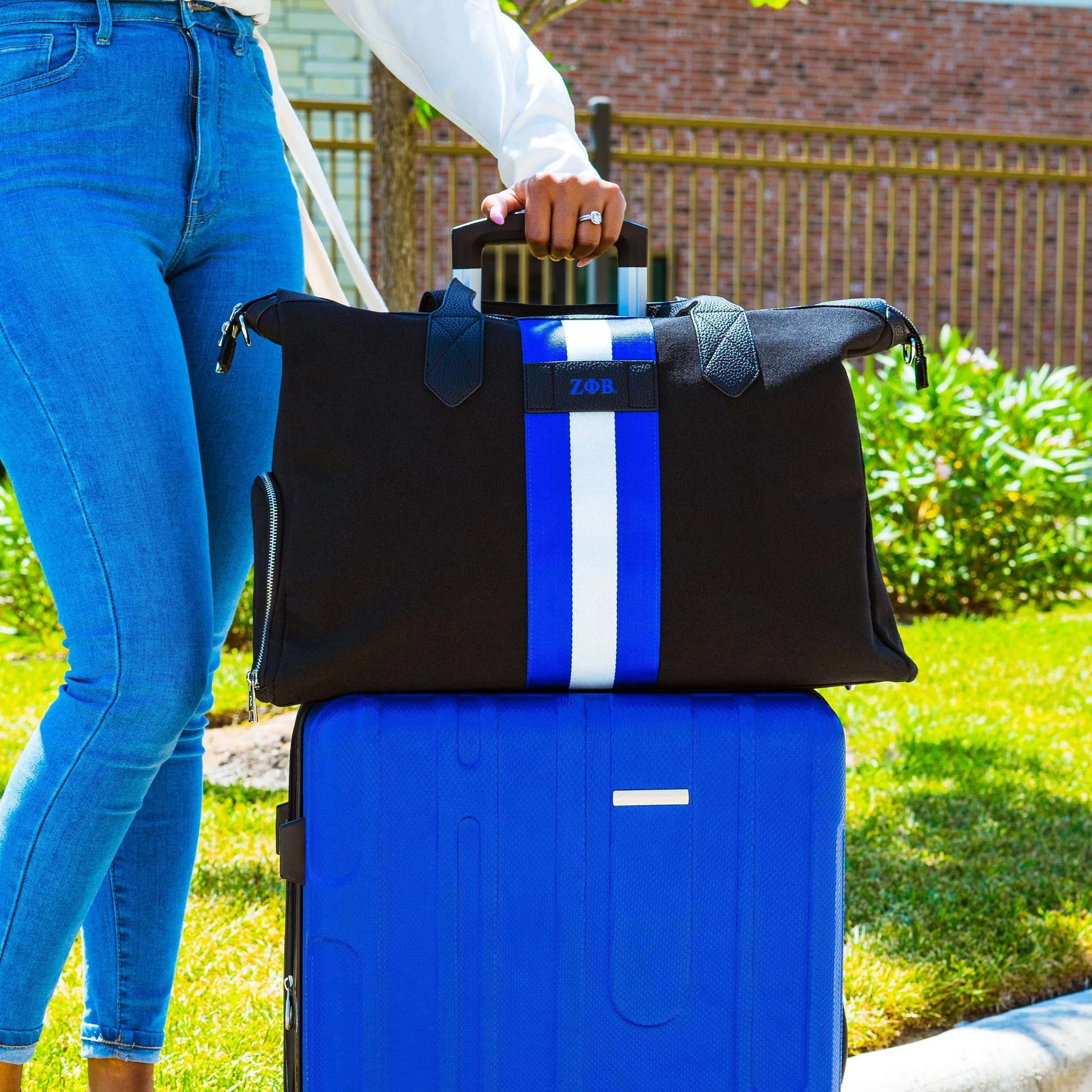 Black Zeta Canvas Duffle Bag