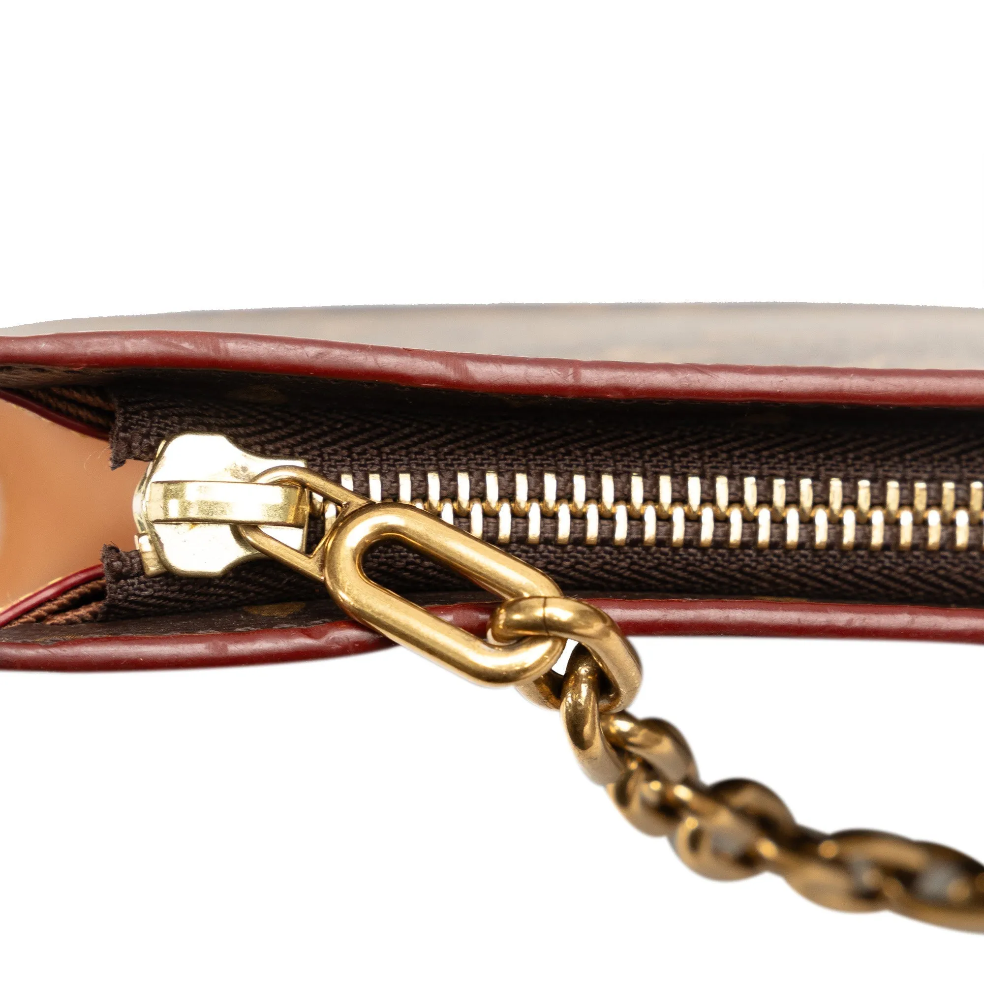 Brown Louis Vuitton Monogram Legacy Chain Clutch