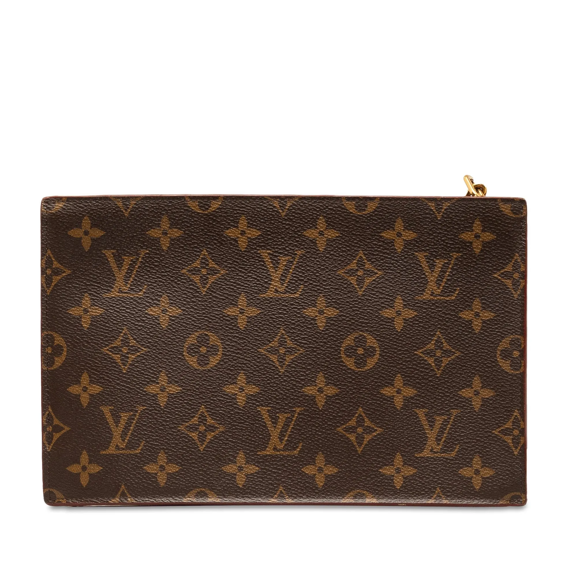 Brown Louis Vuitton Monogram Legacy Chain Clutch