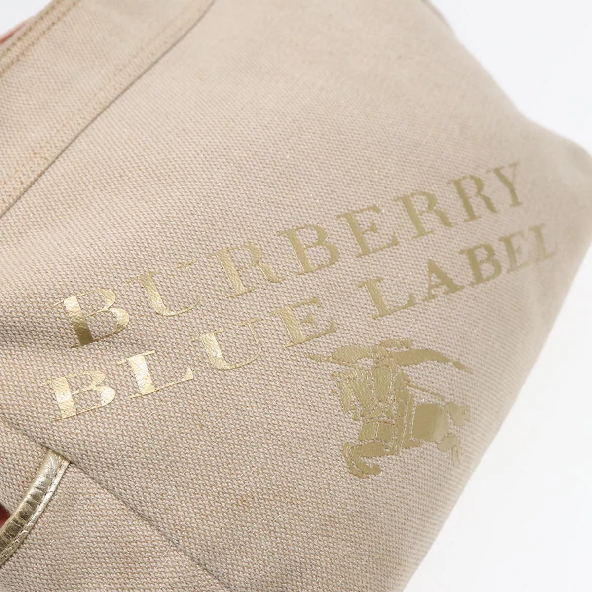 BURBERRY Blue Label Shoulder Bag Canvas Beige  87317