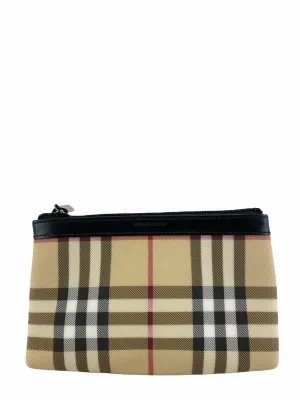 Burberry Classic Novacheck Canvas Makeup Bag