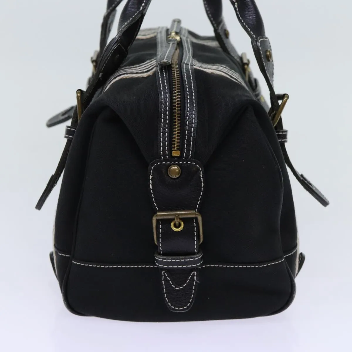 BURBERRY Hand Bag Canvas Black  bs13113