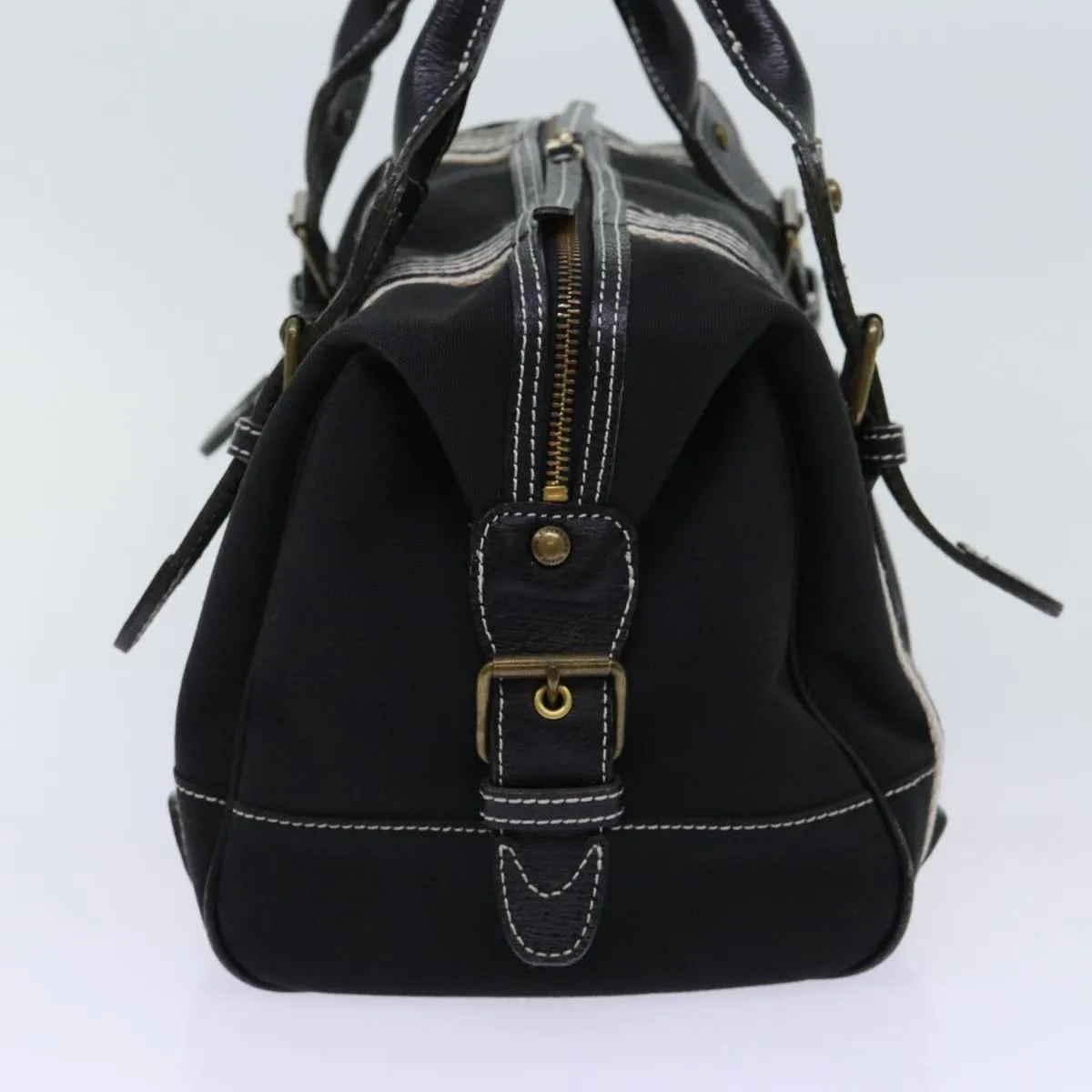 BURBERRY Hand Bag Canvas Black  bs13113