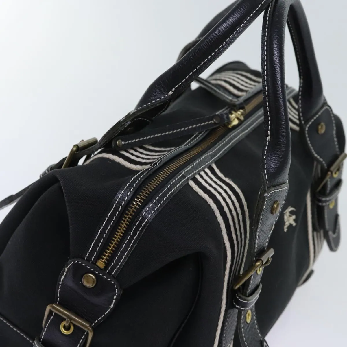 BURBERRY Hand Bag Canvas Black  bs13113