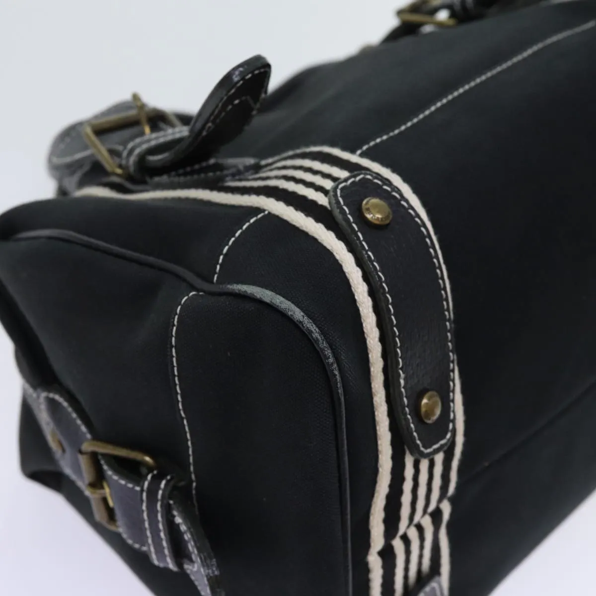 BURBERRY Hand Bag Canvas Black  bs13113