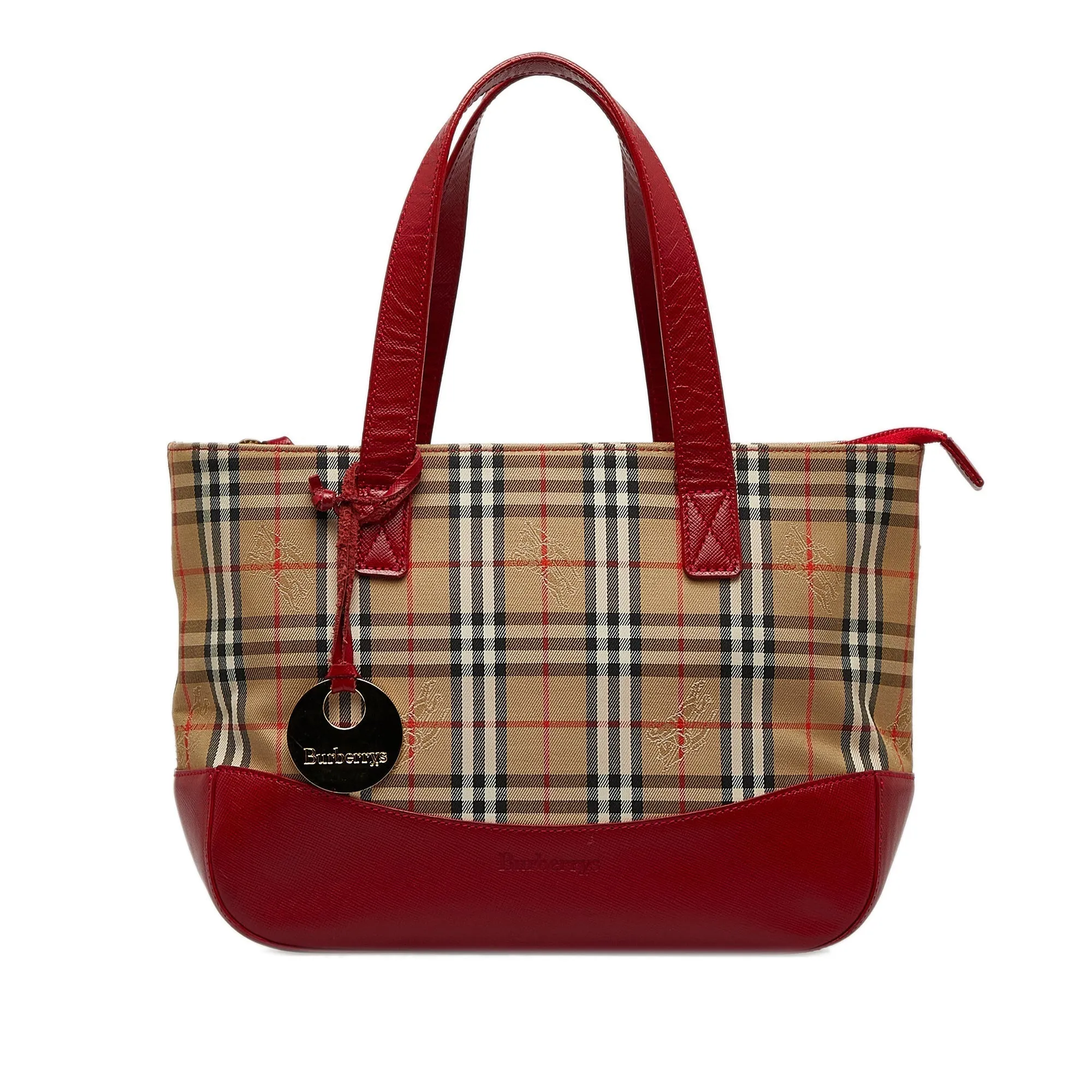 BURBERRY Haymarket Check Handbag