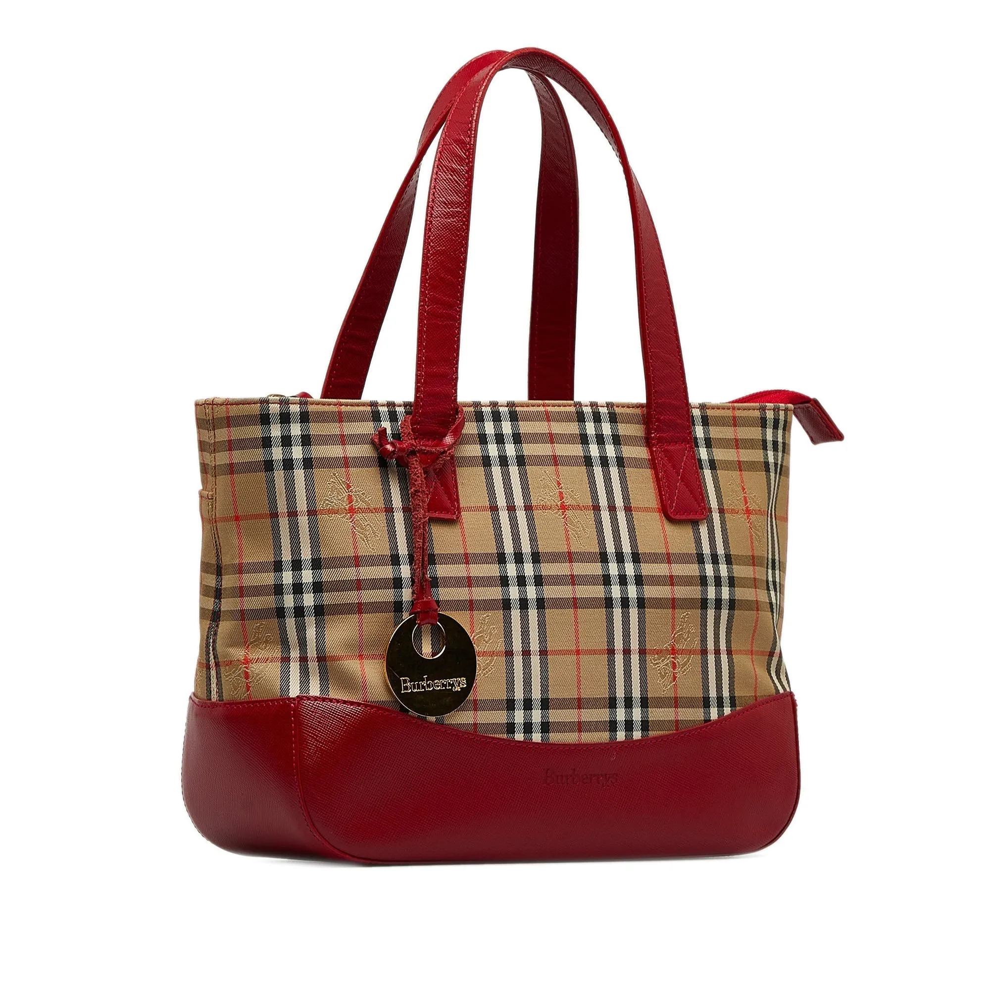 BURBERRY Haymarket Check Handbag