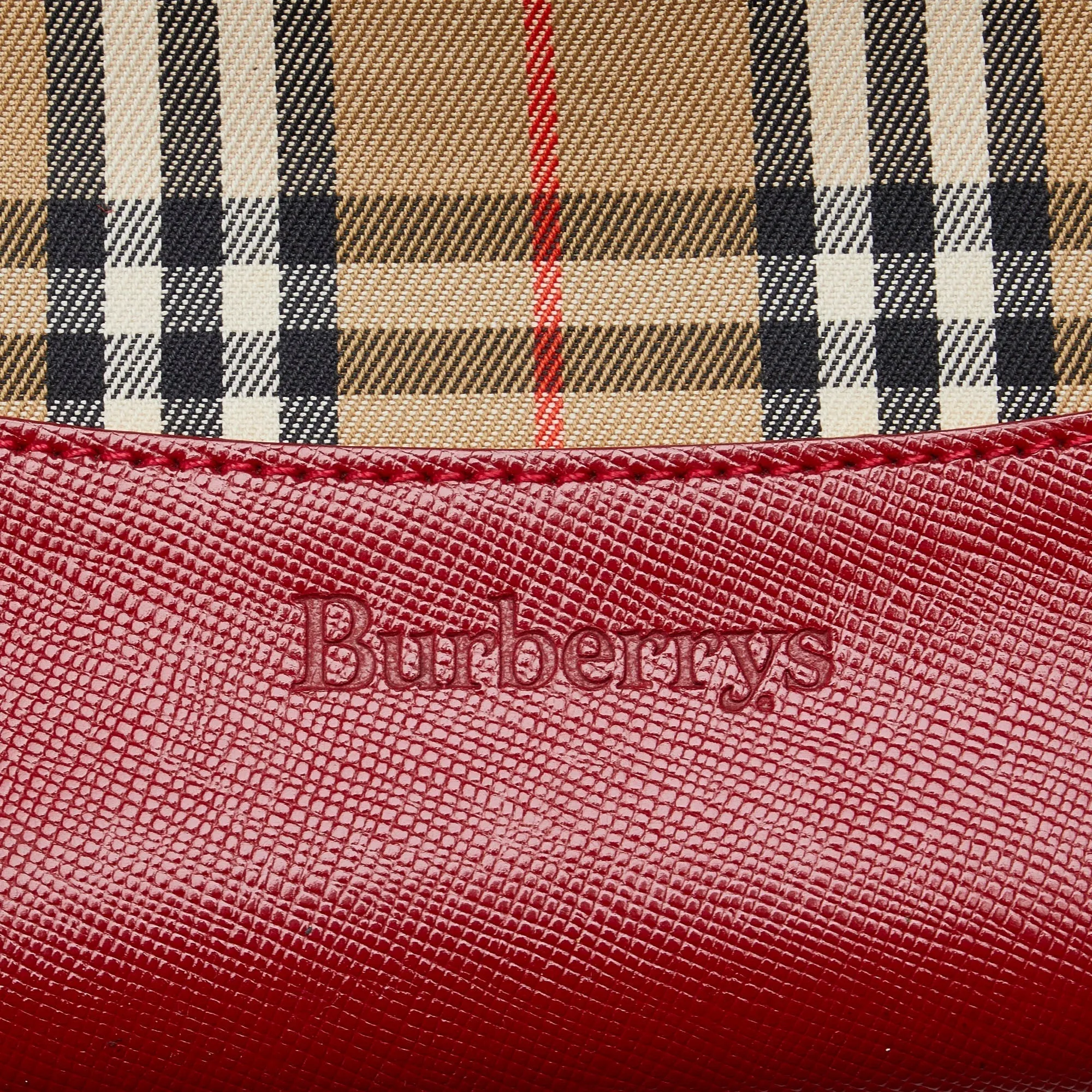 BURBERRY Haymarket Check Handbag