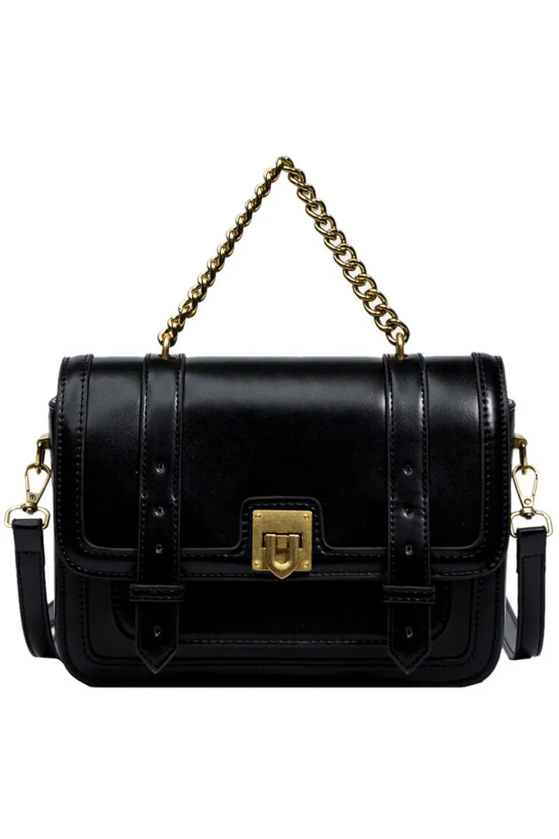 CHAIN POINT SATCHEL CROSS BODY BAG