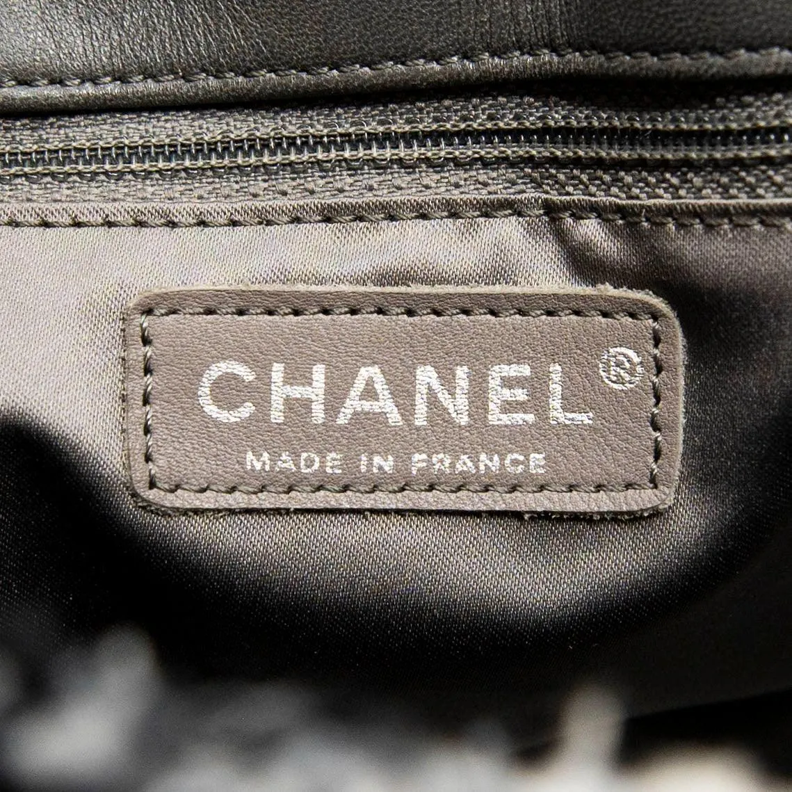 Chanel Grey Patchwork Funny Tote