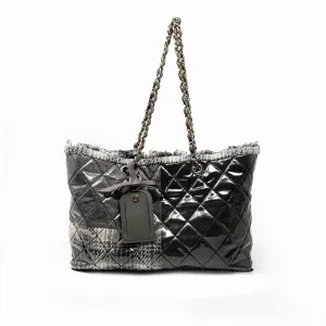 Chanel Grey Patchwork Funny Tote