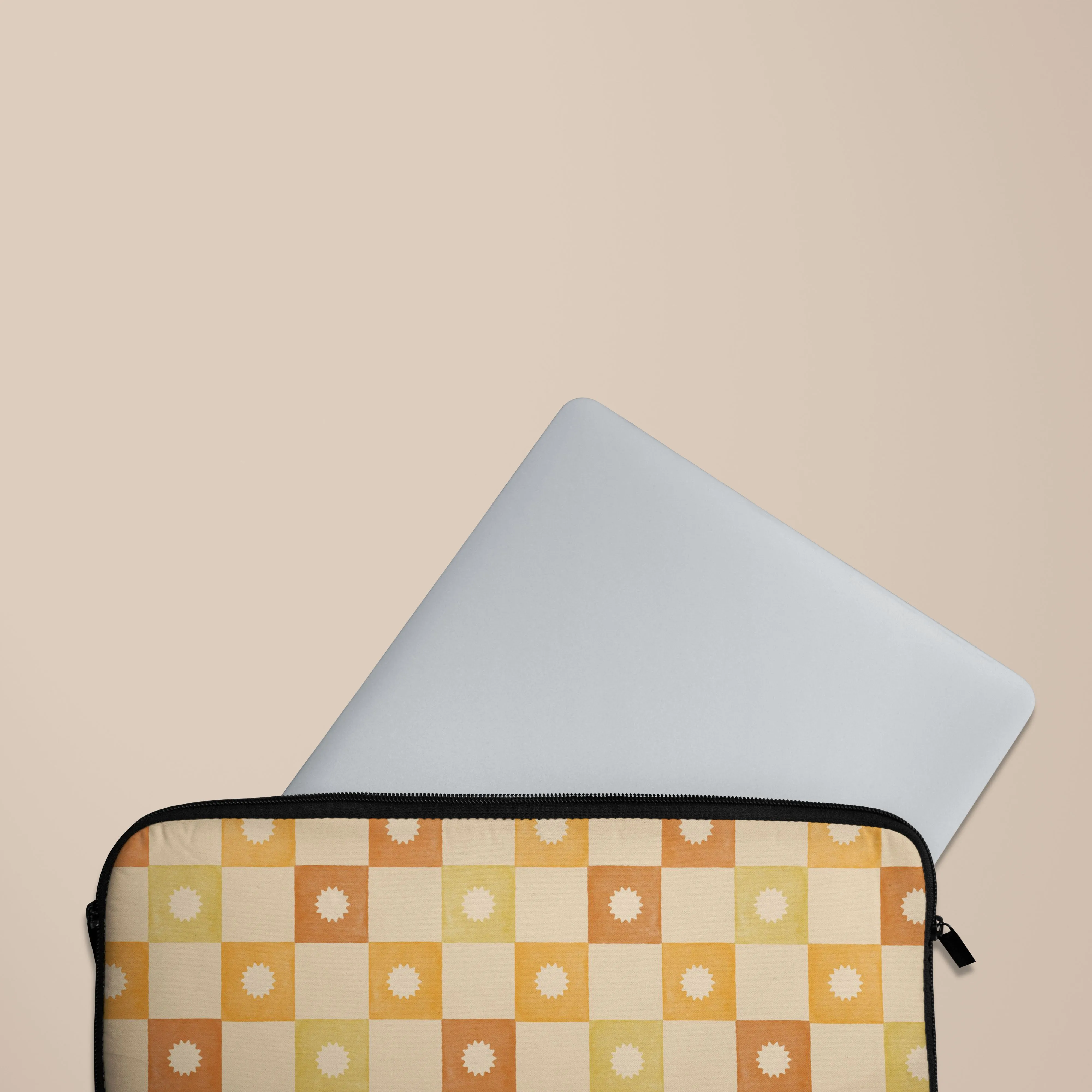 Checkered Elegance Laptop Sleeve