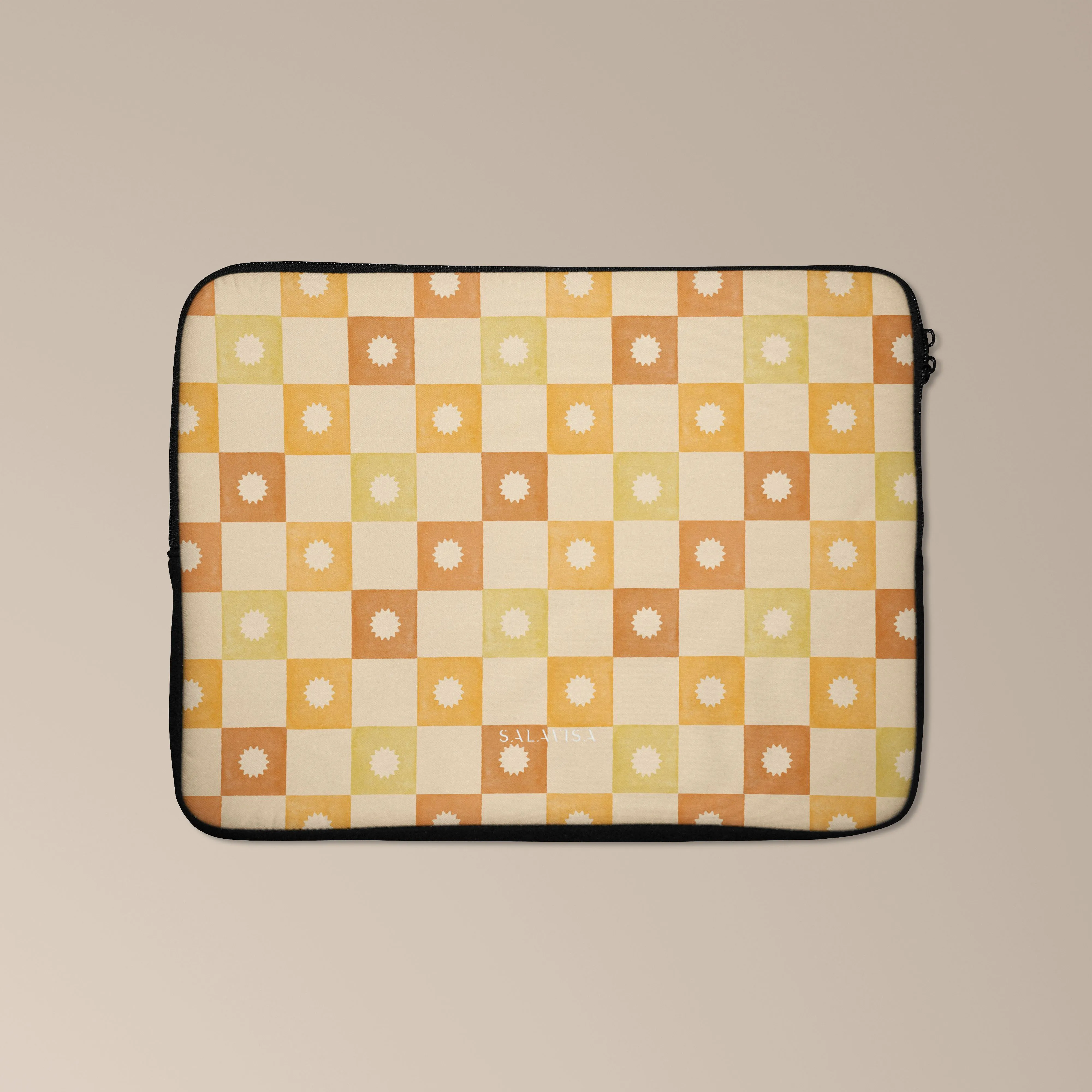 Checkered Elegance Laptop Sleeve