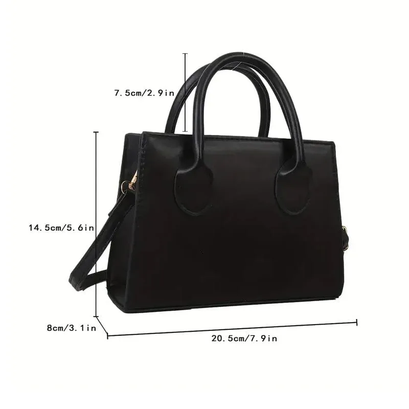 Chic Black Mini Tote Bag