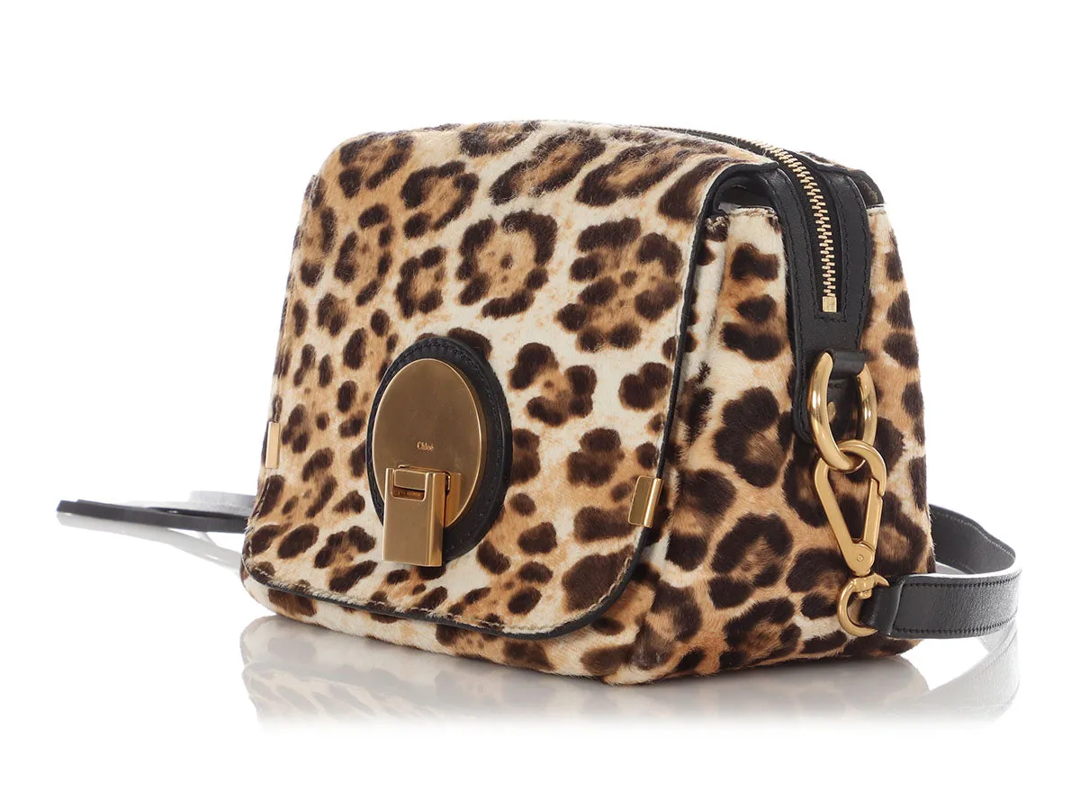 Chloé Leopard Calf Hair Indy Camera Bag