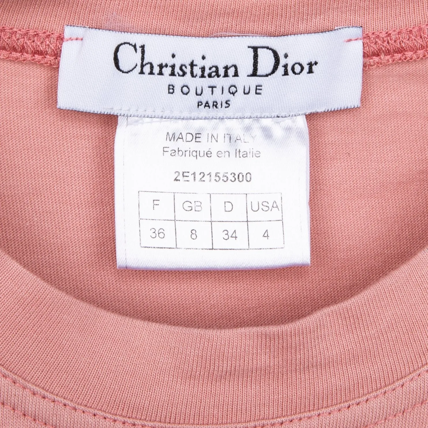 Christian Dior J'Adore Dior Fall 2001 Sleeveless Top