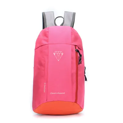 Classic Diamonds Nylon Waterproof Backpack Women 7 Colors Ultralight Small Capacity Travel Bag Men Small Backpacks For Children