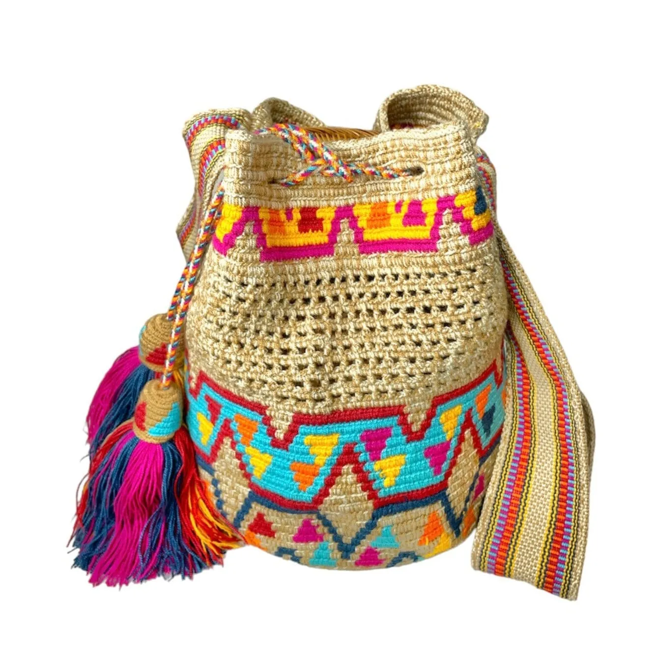 Colorful Crochet Mesh Bags | L