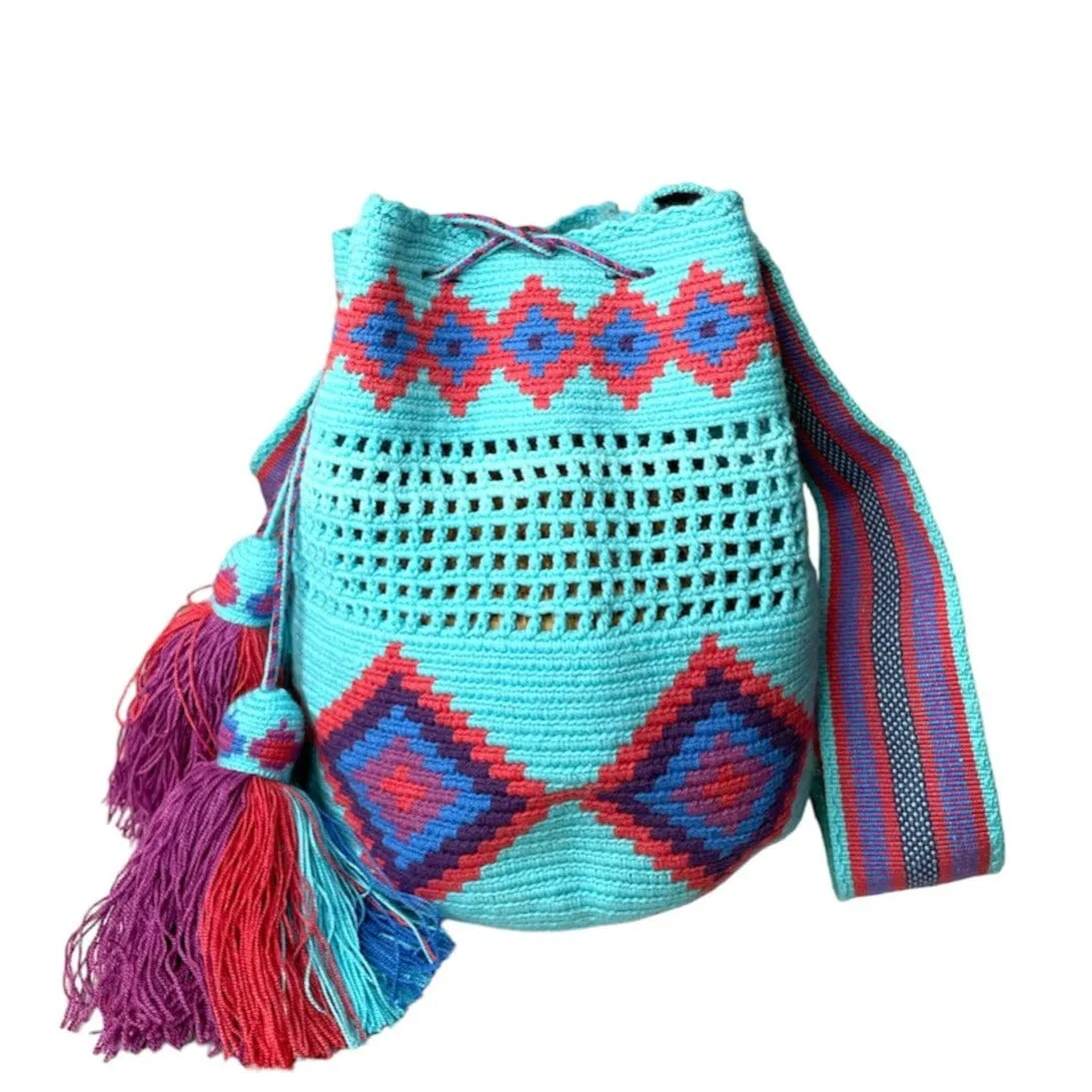 Colorful Crochet Mesh Bags | L