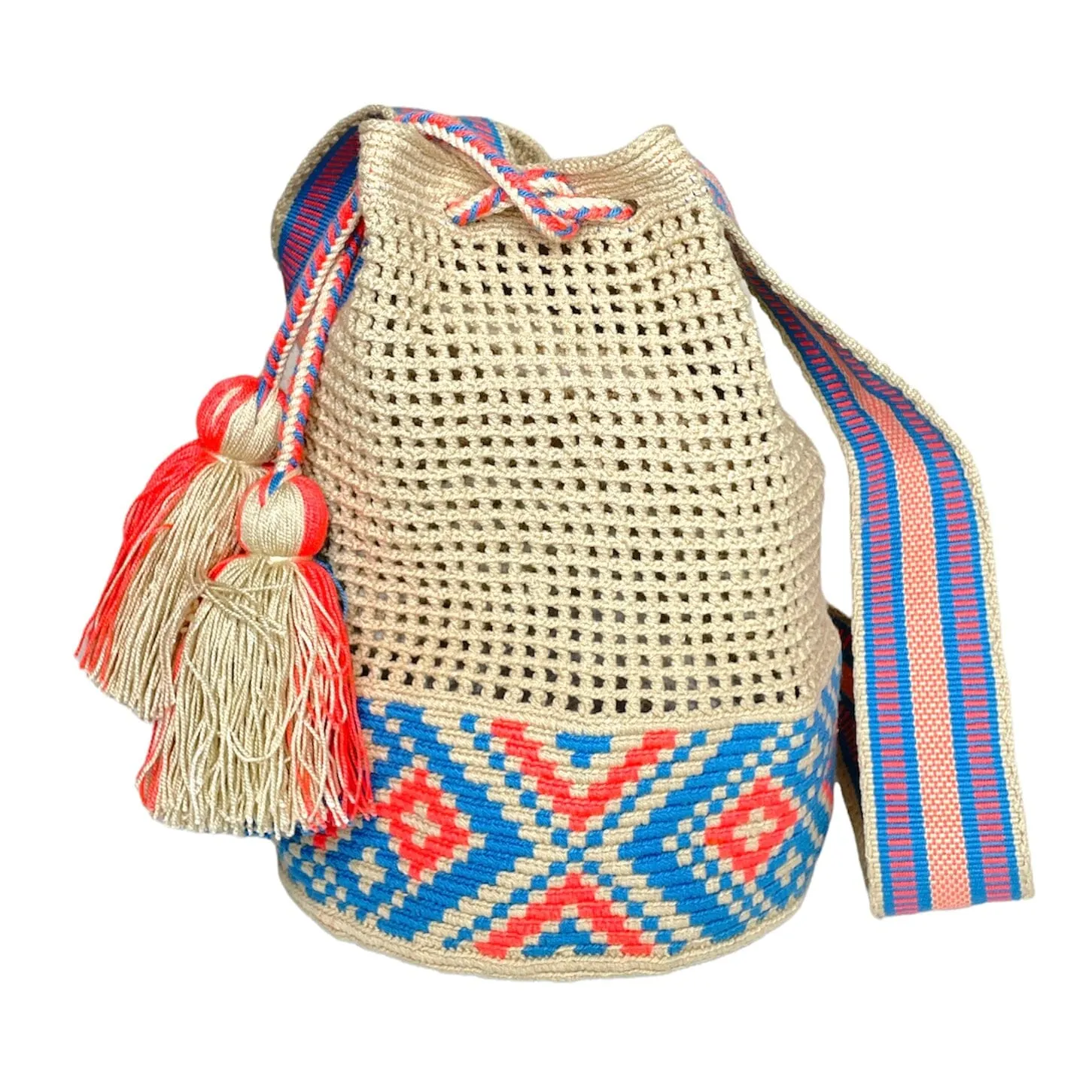 Colorful Crochet Mesh Bags | L