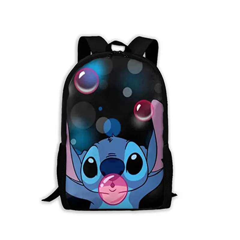 Cross-Border Schoolbag 3D Printing Stitch Primary School Student Schoolbag Stitch Backpack Cartoon Children Backpack Can Be Sent on Behalf