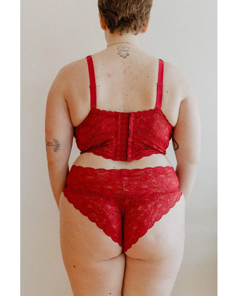 Curvy Hottie Boyshort - Ruby Red *FINAL SALE*