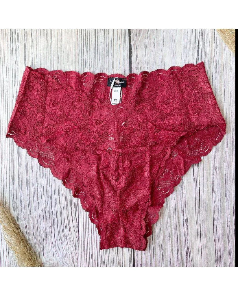 Curvy Hottie Boyshort - Ruby Red *FINAL SALE*