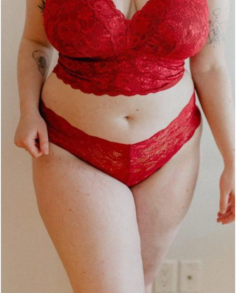 Curvy Hottie Boyshort - Ruby Red *FINAL SALE*