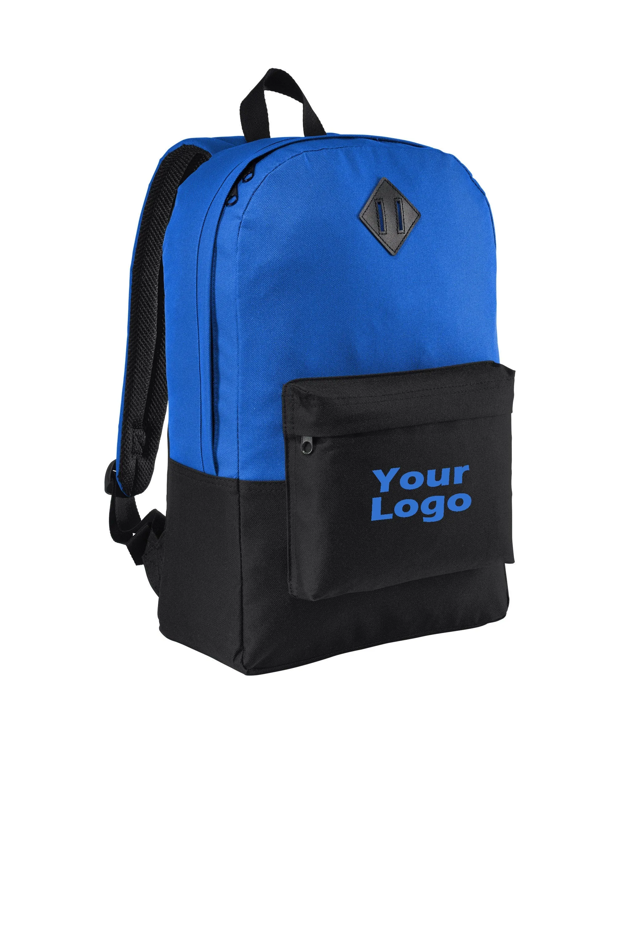 Custom Embroider Retro Backpack with 15in Laptop Sleeve