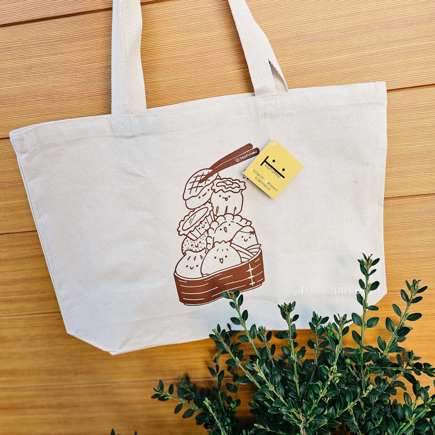 DIM SUM STACK - WIDE TOTE BAG