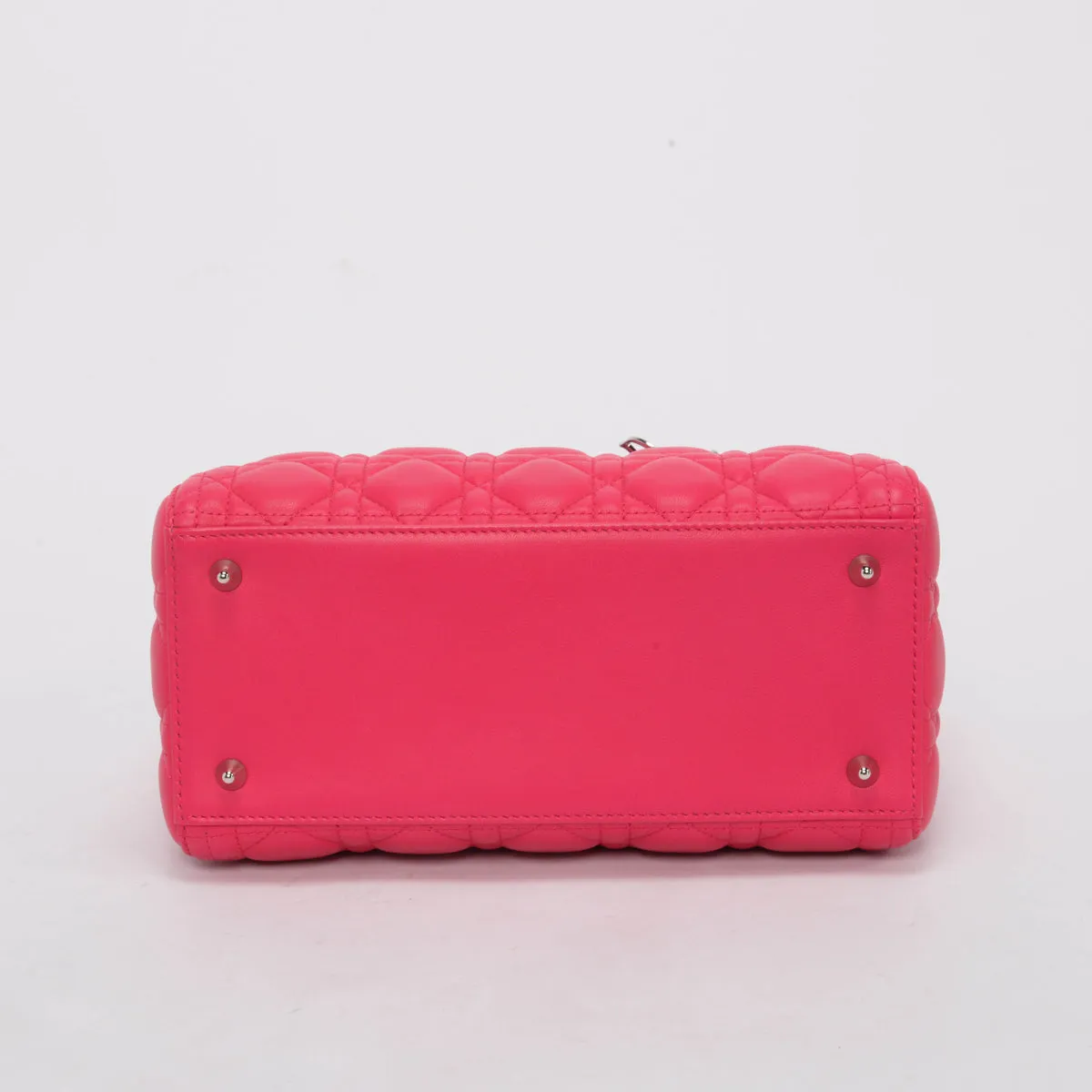 Dior Hot Pink Cannage Lambskin Medium Lady Dior Bag