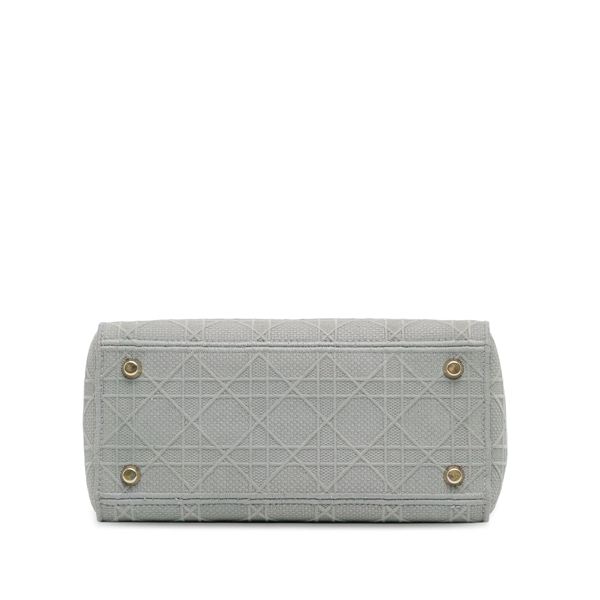 Dior Lady D-Lite Medium Grey Cannage Canvas