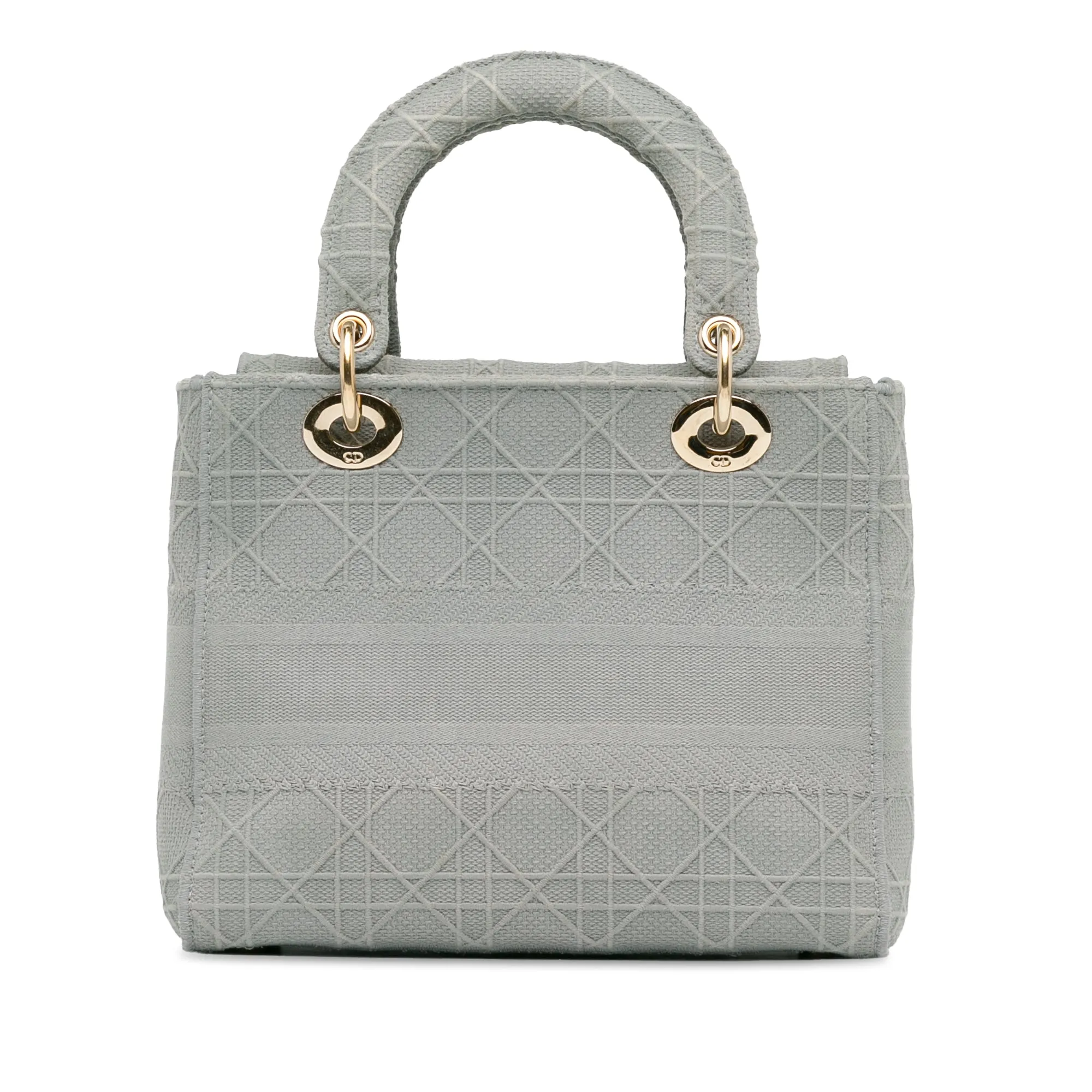 Dior Lady D-Lite Medium Grey Cannage Canvas